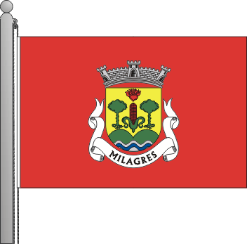 Bandeira da freguesia de Milagres