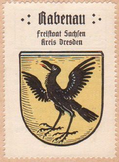 Wappen von Rabenau (Sachsen)/Coat of arms (crest) of Rabenau (Sachsen)