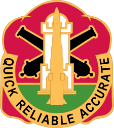 Coat of arms (crest) of 56th Field Artillery Command, US Army
