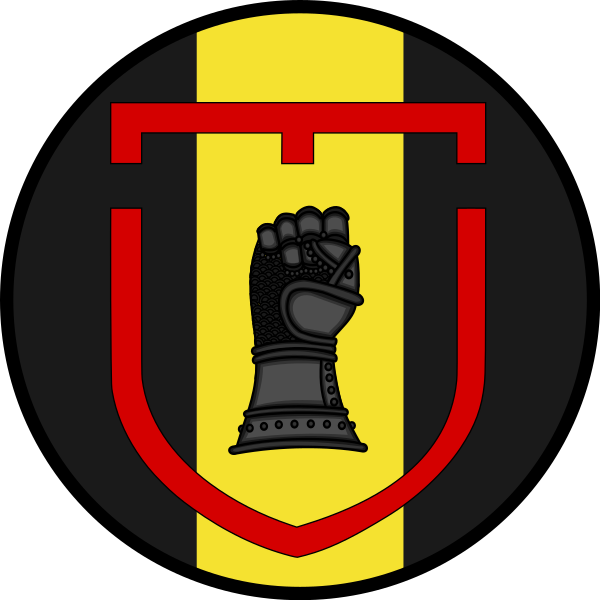 Emblem (crest) of the I Armoured Engineer Battalion, The Engineer Regiment, Danish Army