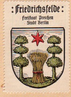Wappen von Friedrichsfelde/Coat of arms (crest) of Friedrichsfelde