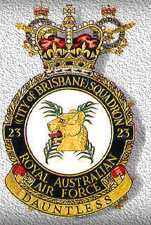 Coat of arms (crest) of the No 23 (City of Brisbane) Squadron, Royal Australian Air Force