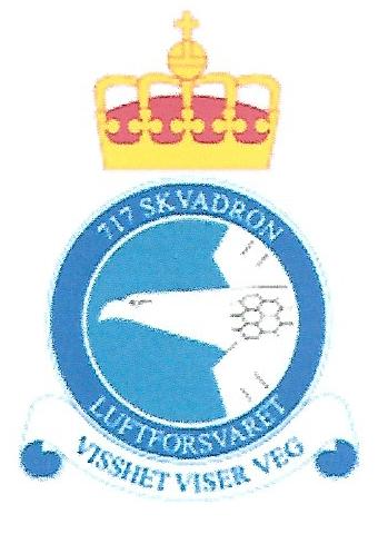 Coat of arms (crest) of the 717th Squadron, Norwegian Air Force