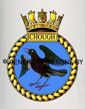Coat of arms (crest) of the HMS Chough, Royal Navy