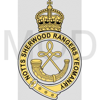 Coat of arms (crest) of the Notts Sherwood Rangers Yeomanry, British Army