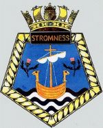 Coat of arms (crest) of the RFA Stromness, United Kingdom