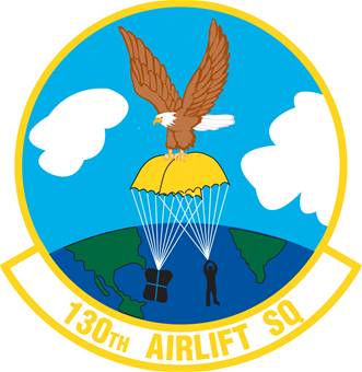 Coat of arms (crest) of the 130th Airlift Squadron, West Virginia Air National Guard