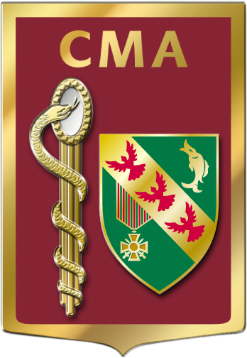 Coat of arms (crest) of the Armed Forces Military Medical Centre Verdun, France