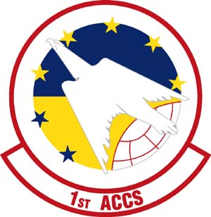 Coat of arms (crest) of the 1st Airborne Command and Control Squadron, US Air Force