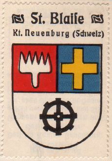 Wappen von/Blason de Saint-Blaise (Neuchâtel)