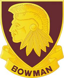 Arms of Bowman High School Junior Reserve Officer Training Corps, US Army