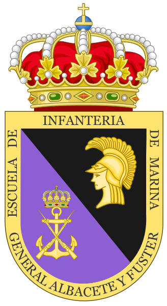 Coat of arms (crest) of the Naval Infantry School, Spanish Navy