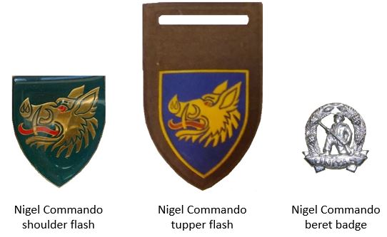 Coat of arms (crest) of the Nigel Commando, South African Army