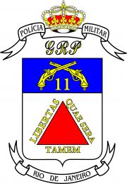 Coat of arms (crest) of 11th Military Police Battalion, Rio de Janeiro