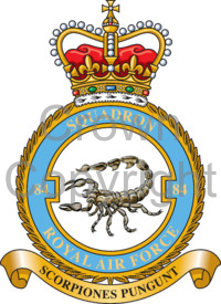 Coat of arms (crest) of the No 84 Squadron, Royal Air Force