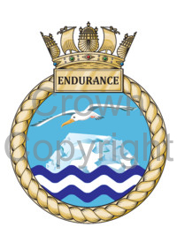 Coat of arms (crest) of the HMS Endurance, Royal Navy