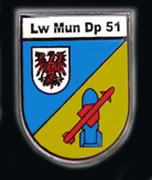 Coat of arms (crest) of the Air Force Munitions Depot 51, German Air Force