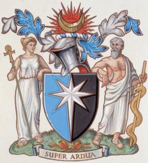 Arms (crest) of Royal College of Obstetricians and Gynaecologists