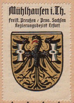 Wappen von Mühlhausen/Thüringen/Coat of arms (crest) of Mühlhausen/Thüringen