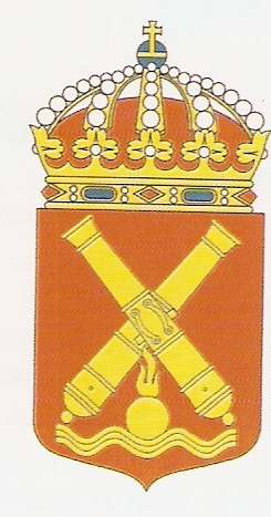 Coat of arms (crest) of the Coastal Artillery, Swedish Navy
