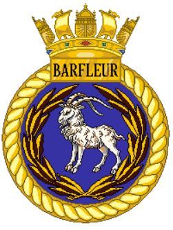 Coat of arms (crest) of the HMS Barfleur, Royal Navy