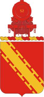 Coat of arms (crest) of 52nd Air Defense Artillery Regiment, US Army