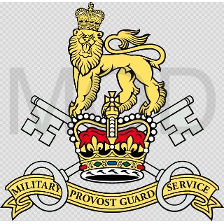 Coat of arms (crest) of the Military Provost Guard Service, AGC, British Army