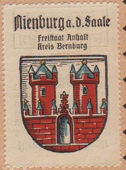 Wappen von Nienburg (Saale)/Coat of arms (crest) of Nienburg (Saale)