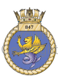 Coat of arms (crest) of the No 847 Squadron, FAA