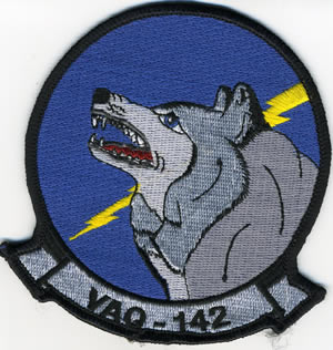 Arms of VAQ-142 Gray Wolves, US Navy