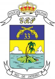 Coat of arms (crest) of 33rd Military Police Battalion, Rio de Janeiro