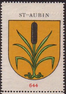 Wappen von/Blason de Saint-Aubin (Fribourg)