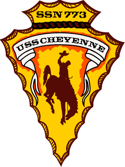 Coat of arms (crest) of the Submarine USS Cheyenne (SSN-773)