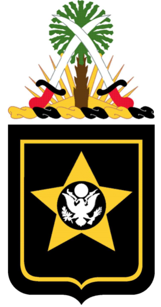 Coat of arms (crest) of the 15th Finance Battalion, US Army