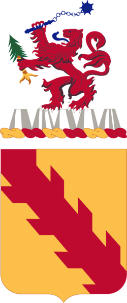 Coat of arms (crest) of the 32nd Cavalry Regiment (formerly 32nd Armor), US Army
