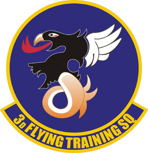 Coat of arms (crest) of the 3rd Flying Training Squadron, US Air Force