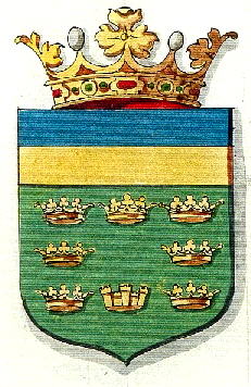 Wapen van Zeven Grietenijen en de Stad Sloten/Coat of arms (crest) of Zeven Grietenijen en de Stad Sloten
