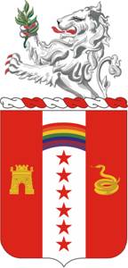 Arms of 150th Field Artillery Regiment, Indiana Army National Guard