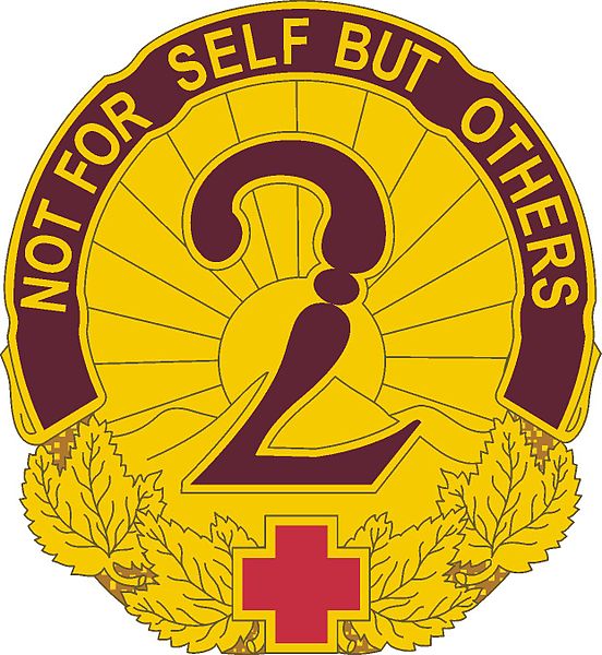 Coat of arms (crest) of the 2nd General Hospital, US Army