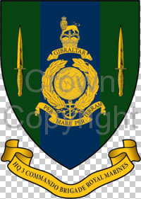 Arms of Headquarters 3 Commando Brigade, RM