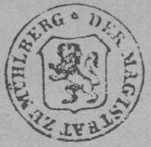 Siegel von Mühlberg/Elbe