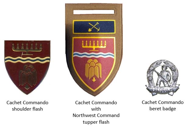 Coat of arms (crest) of the Cachet Commando, South African Army