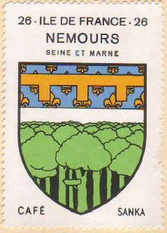 Blason de Nemours/Coat of arms (crest) of {{PAGENAME