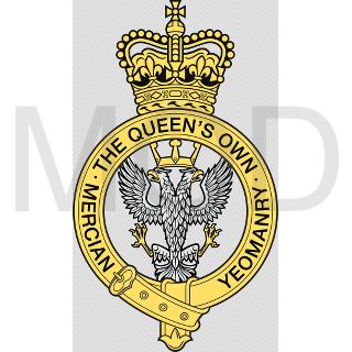 Coat of arms (crest) of the Queen's Own Mercian Yeomanry, British Army