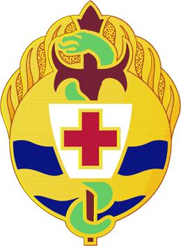 Coat of arms (crest) of the 395th Combat Support Hospital, US Army