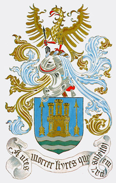 center Coat of arms (crest) of Garrison Regiment No 1, Portuguese Army