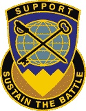Arms of 107th Quartermaster Battalion, Michigan Army National Guard