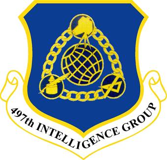 Coat of arms (crest) of the 497th Intelligence Group, US Air Force