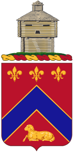 Coat of arms (crest) of the 123rd Engineer Battalion, Illinois Army National Guard