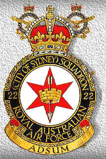 Coat of arms (crest) of the No 22 (City of Sydney) Squadron, Royal Australian Air Force